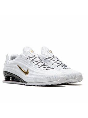 Nike Shox Z White Varsity Red Charcoal Metallic Gold HQ7540-100 Women’s 10 NBY